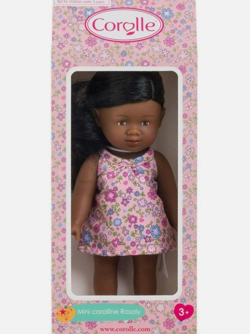 Mini Corolline Rosaly Doll in Pink Floral Dress